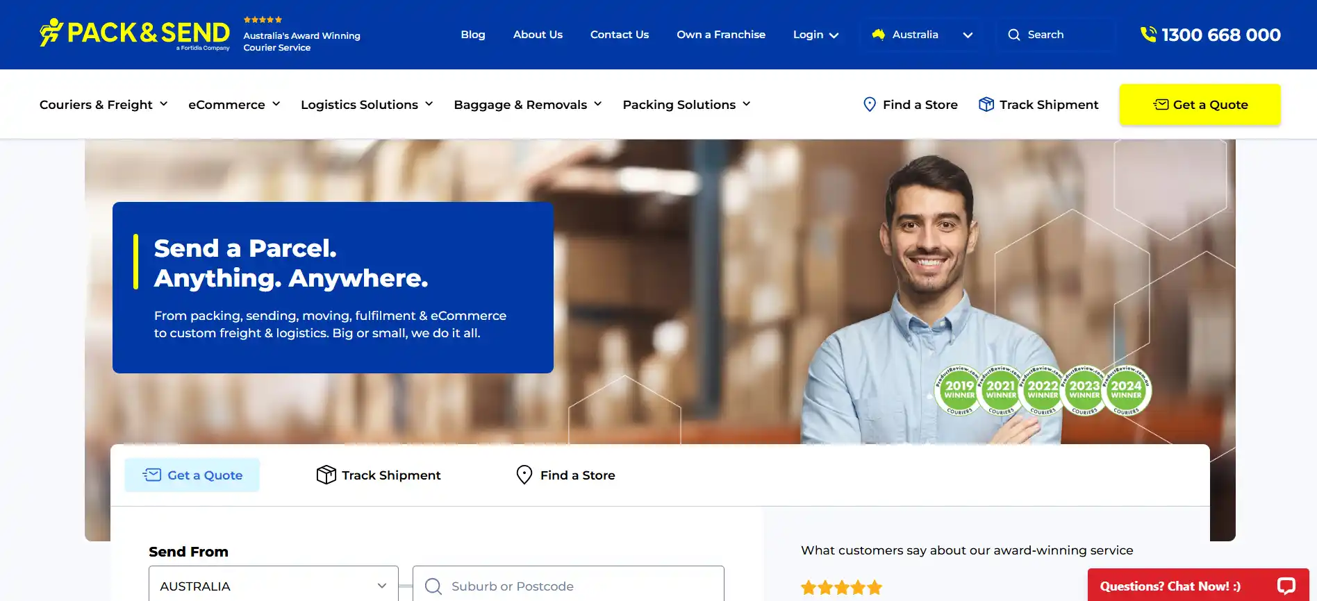 Pack & Send Australia screenshot 2