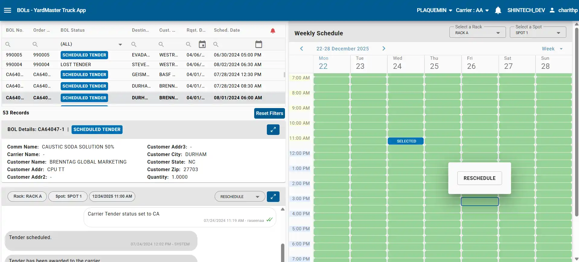 Yard Master Truck Portal screenshot 4